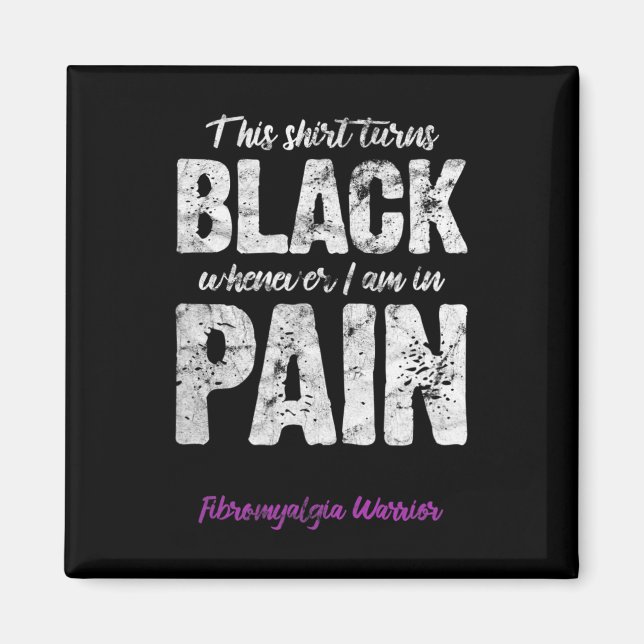 Medvetenhet om fibromyalgia Warrior Chronic Pain F Magnet (Framsidan)