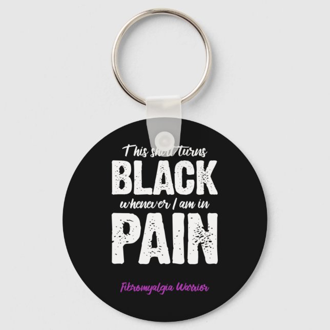 Medvetenhet om fibromyalgia Warrior Chronic Pain F Nyckelring (Framsida)