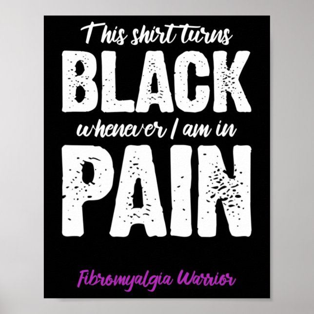 Medvetenhet om fibromyalgia Warrior Chronic Pain F Poster (Framsidan)