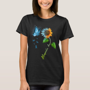 Medvetenhet om fjäril Solros Alopecia T Shirt