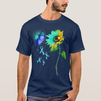 Medvetenhet om fjäril Solros Neurofibromatos T Shirt