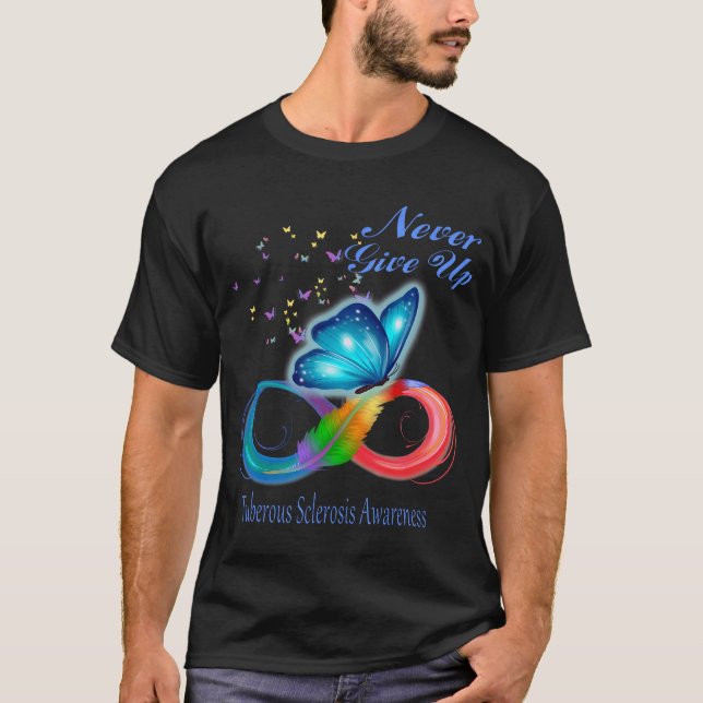 Medvetenhet om fjäril Tuberous Sclerosis T Shirt (Framsida)