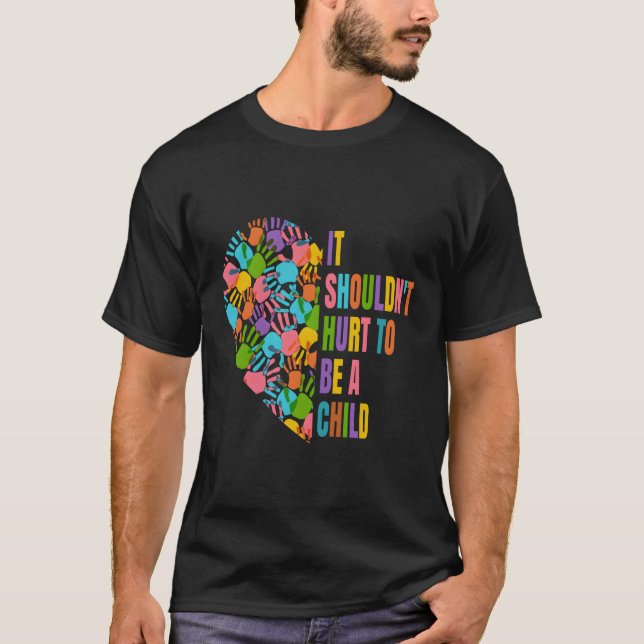 Medvetenhet om förebyggande av övergrepp mot barn  t shirt (Framsida)