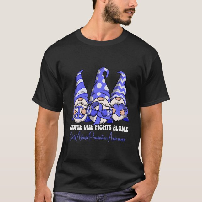 Medvetenhet om förebyggande av övergrepp mot barn t shirt (Framsida)