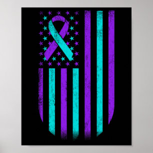Medvetenhet om förebyggande av självmord Amerikans Poster