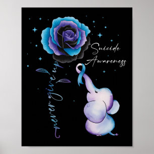 Medvetenhet om förebyggande av självmord Elephant Poster