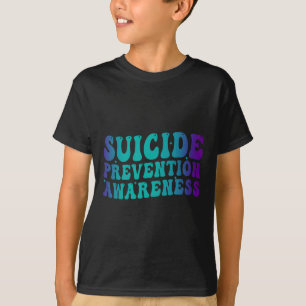 Medvetenhet om förebyggande av självmord Groovy Te T Shirt