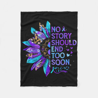 Medvetenhet om förebyggande av självmord Ingen art Fleecefilt