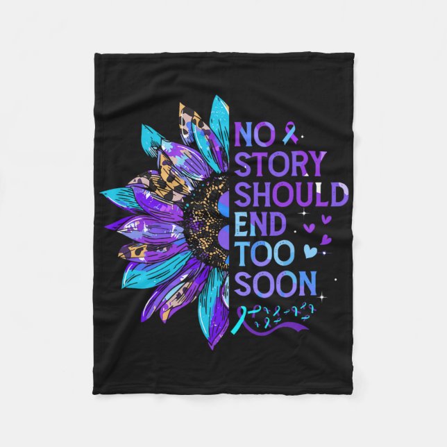 Medvetenhet om förebyggande av självmord Ingen art Fleecefilt (Framsidan)