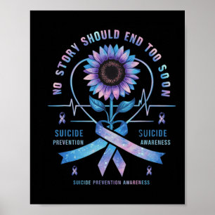 Medvetenhet om förebyggande av självmord Ingen art Poster