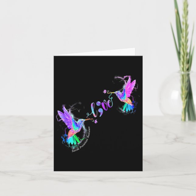 Medvetenhet om förebyggande av självmord Kärlek Kort (Framsida)