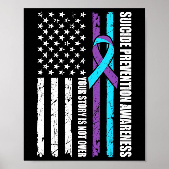 Medvetenhet om förebyggande av självmord Månadsmål Poster (Framsidan)