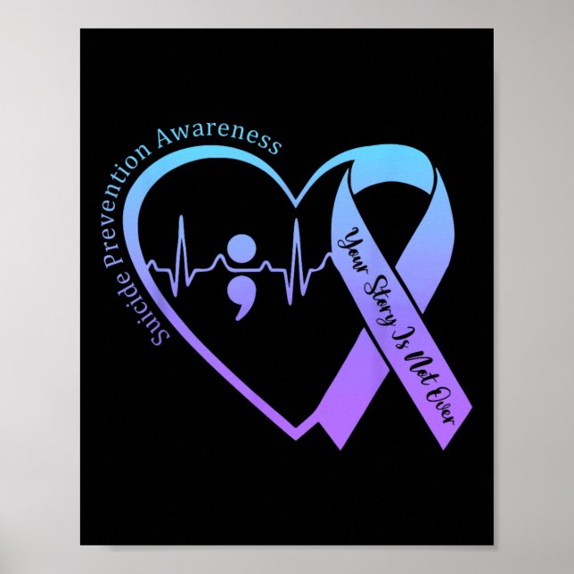 Medvetenhet om förebyggande av självmord Månadsmål Poster (Framsidan)