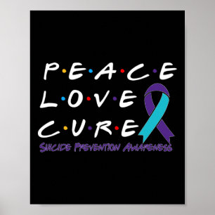 Medvetenhet om förebyggande av självmord Peace Kär Poster