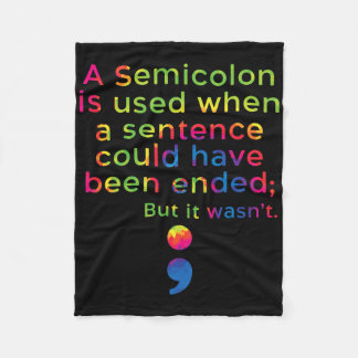 Medvetenhet om förebyggande av självmord Psykisk h Fleecefilt