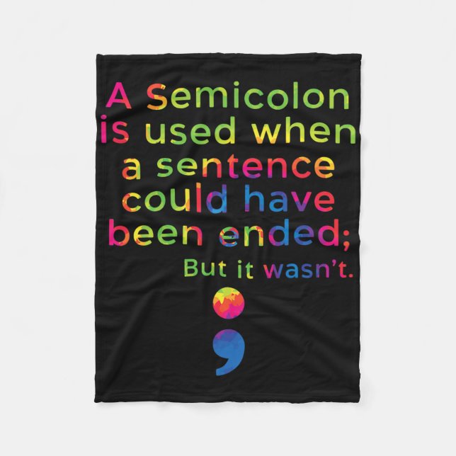 Medvetenhet om förebyggande av självmord Psykisk h Fleecefilt (Framsidan)