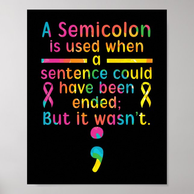 Medvetenhet om förebyggande av självmord Psykisk h Poster (Framsidan)