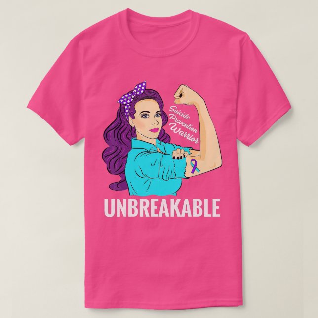 Medvetenhet om förebyggande av självmord Psykisk h T Shirt (Design framsida)