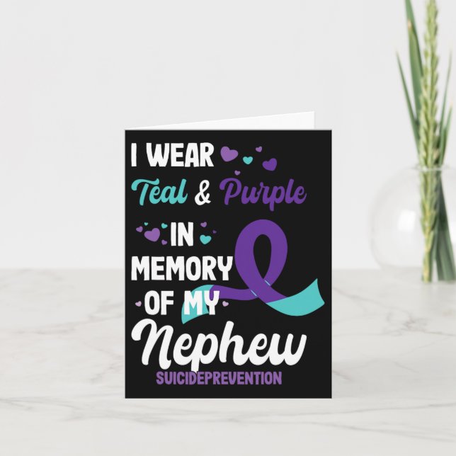 Medvetenhet om förebyggande av självmord till minn kort (Framsida)