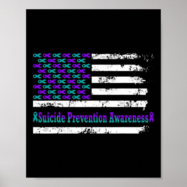 Medvetenhet om förebyggande av självmordsattacker  poster (Framsidan)