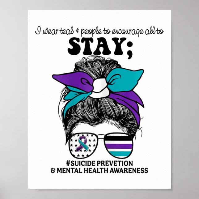 Medvetenhet om förebyggande av självmordsattacker  poster (Framsidan)