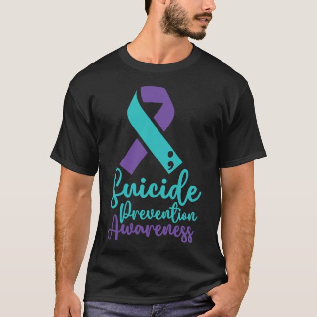 Medvetenhet om förebyggande av självmordsattacker  t shirt (Framsida)