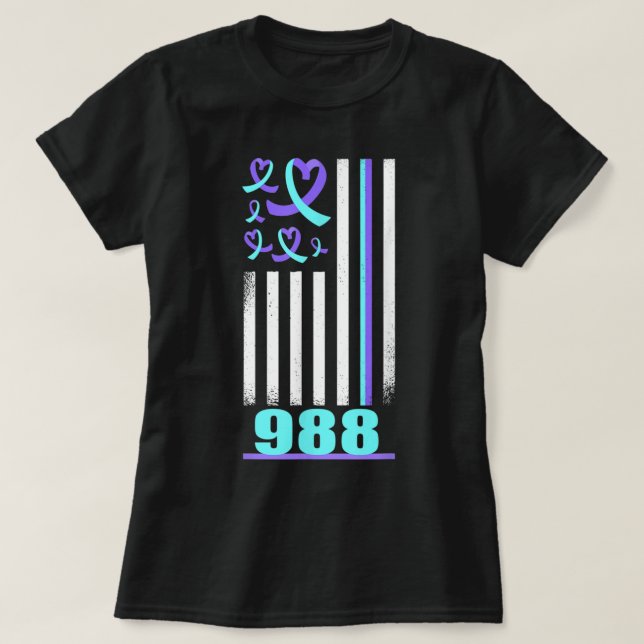 Medvetenhet om förebyggande av självmordsattacker  t shirt (Design framsida)