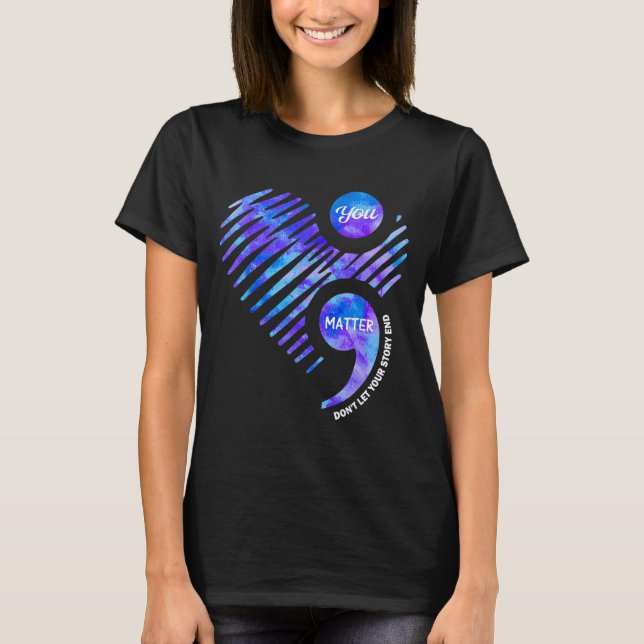 Medvetenhet om förebyggande låt inte berättelsen s t shirt (Framsida)