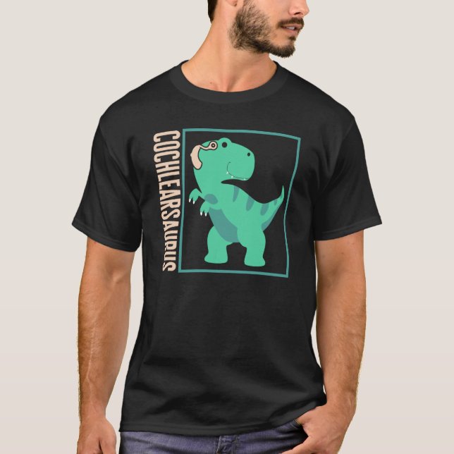 Medvetenhet om förlorad hörsel Cochlearsaurus Coch T Shirt (Framsida)