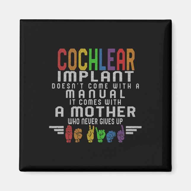 Medvetenhet om förlorad hörsel Mor Cochlear Implan Magnet (Framsidan)