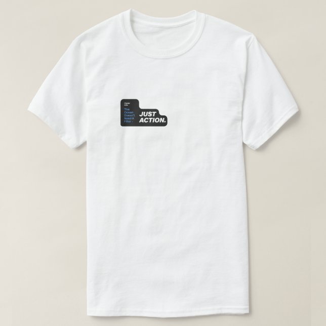 Medvetenhet om föroreningar orsakade av havsbevara t shirt (Design framsida)