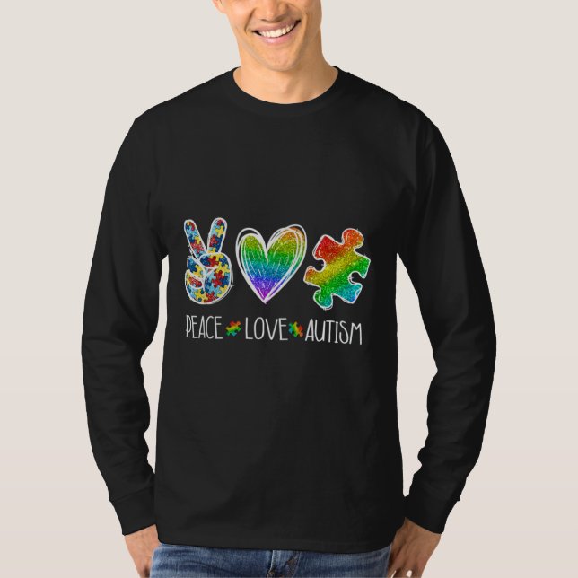 Medvetenhet om fred i Kärlek T Shirt (Framsida)