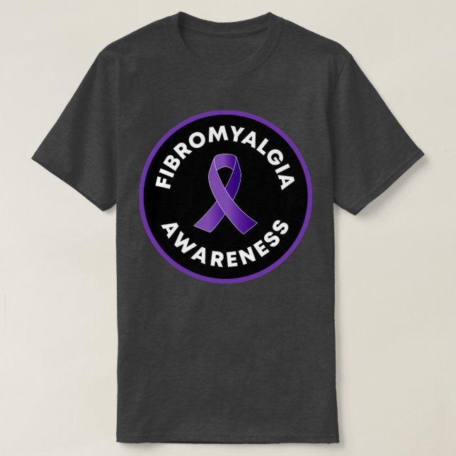 Medvetenhet om funktionshinder för fibromyalgi t shirt (Design framsida)
