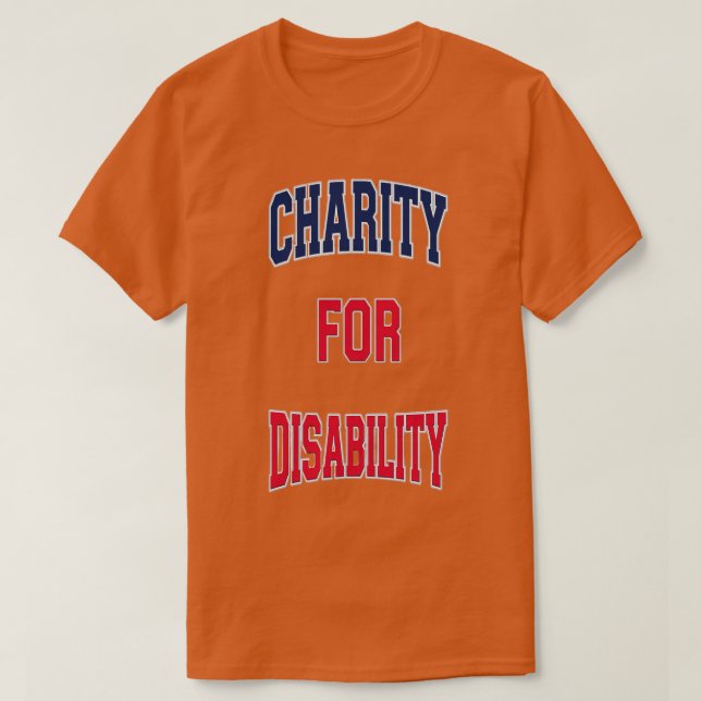 Medvetenhet om funktionshinder välgörenhet t shirt (Design framsida)