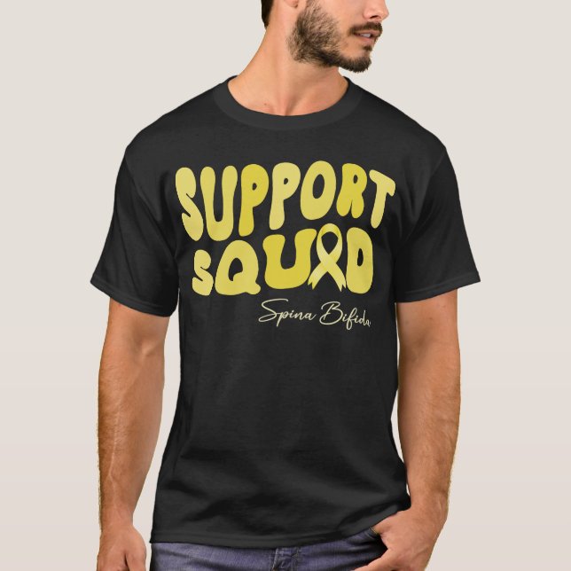 Medvetenhet om groovstödspina bifida t shirt (Framsida)