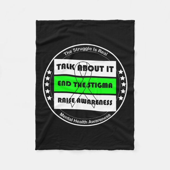 Medvetenhet om hälso- och sjukvård Psykisk hälsa M Fleecefilt (Framsidan)