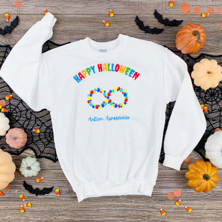 Medvetenhet om happy halloween Autism T Shirt
