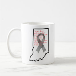 Medvetenhet om hjärncancer i Indiana Kaffemugg