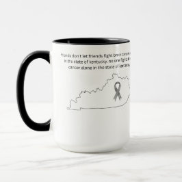 Medvetenhet om hjärncancer i Kentucky Mugg