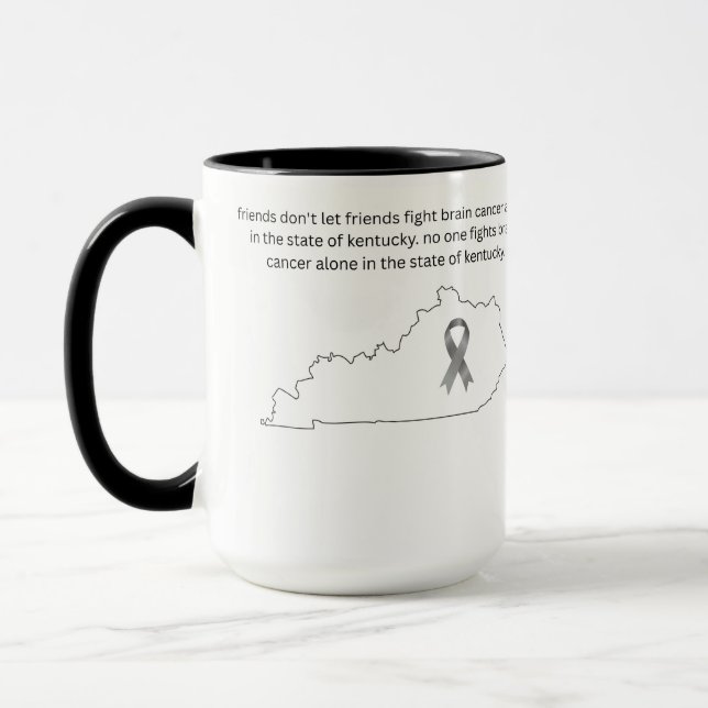 Medvetenhet om hjärncancer i Kentucky  Mugg (Vänster)