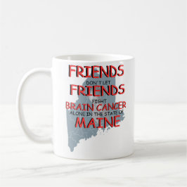 Medvetenhet om hjärncancer i Maine Kaffemugg