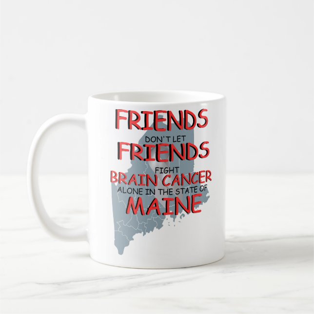 Medvetenhet om hjärncancer i Maine Kaffemugg (Vänster)