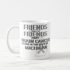 Medvetenhet om hjärncancer i Michigan Kaffemugg