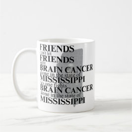 Medvetenhet om hjärncancer i Mississippi Kaffemugg