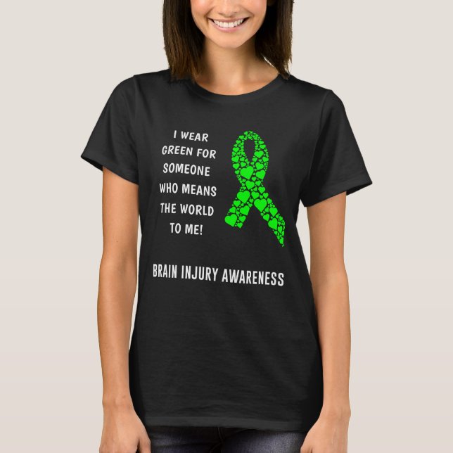 Medvetenhet om hjärnskada t shirt (Framsida)