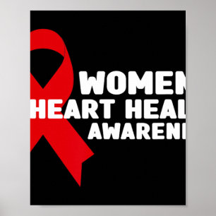Medvetenhet om hjärt- och kärlsjukdomar hos kvinno poster