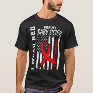 Medvetenhet om Hjärtsjukdom i Baby, rött band T Shirt