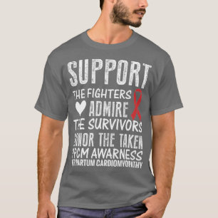 Medvetenhet om hjärtsjukdom Kvinnor med rött band T Shirt