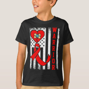 Medvetenhet om hjärtsjukdom Röda band Ame T Shirt