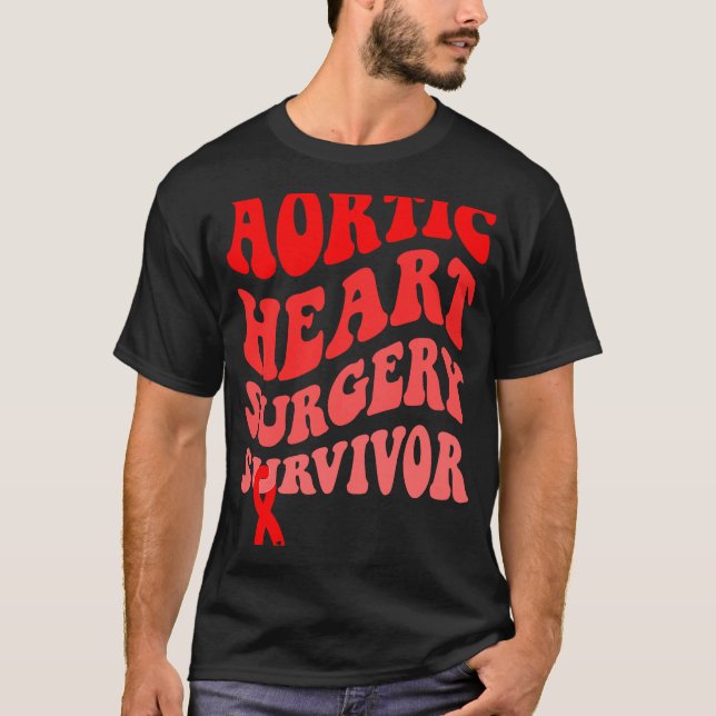 Medvetenhet om hjärtsjukdomar Aorta Hjärtkirurgi S T Shirt (Framsida)